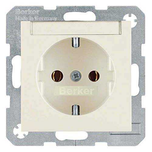 Berker 47508982 Steckdose SCHUKO mit Beschriftungsfeld S.1/B.3/B.7 weiß, glänzend Mesch Shop Berker 47508982 Steckdose SCHUKO mit Beschriftungsfeld S.1/B.3/B.7 weiß, glänzend Mesch Shop